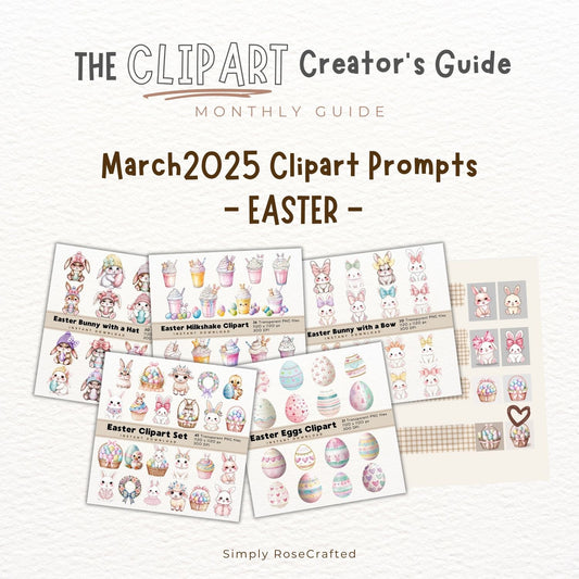 March 2025 - Easter Clipart Prompts