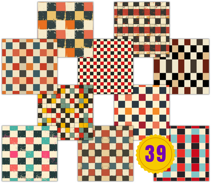 Retro-style Checkered Pattern