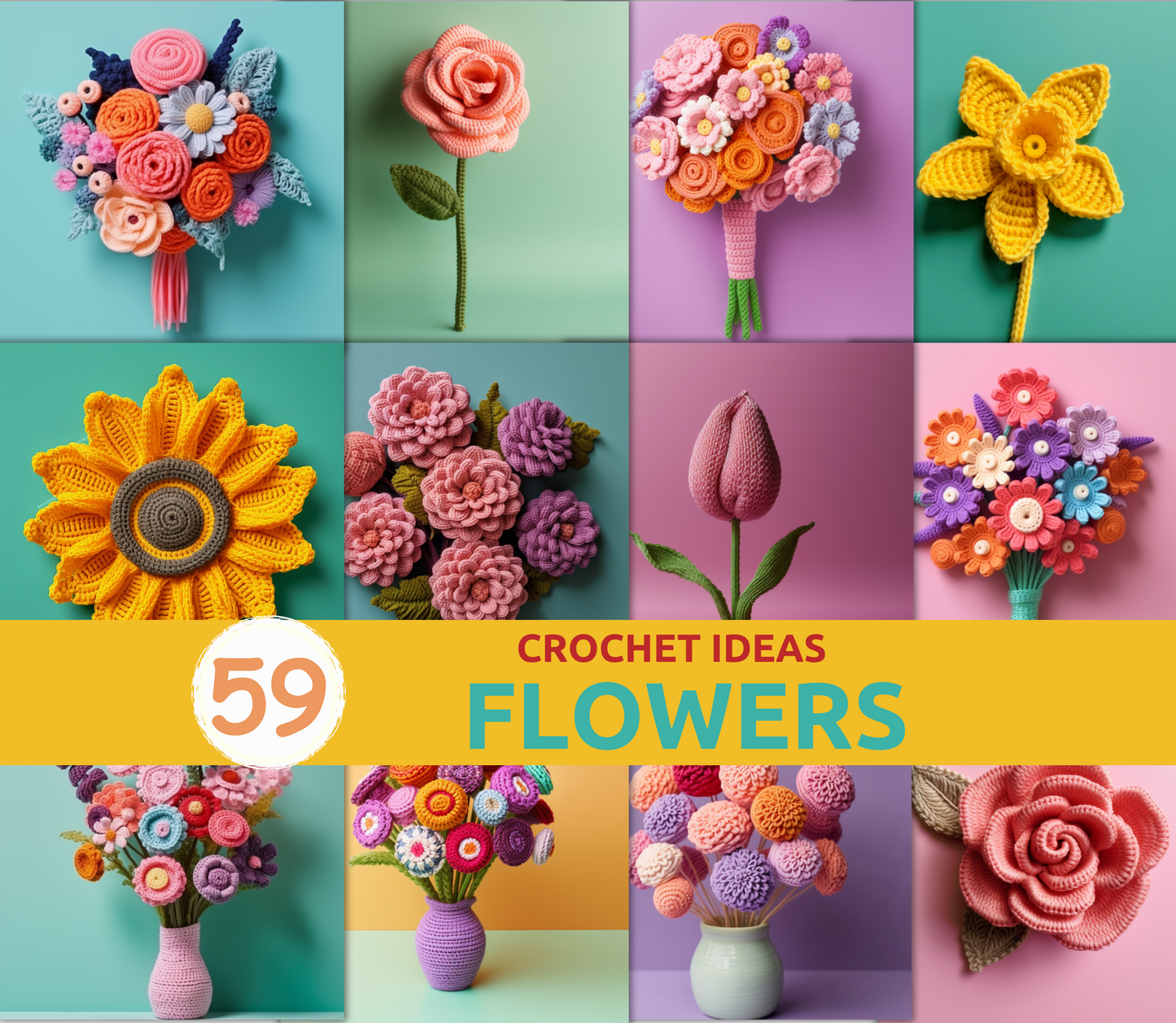 Crochet Ideas - Flowers